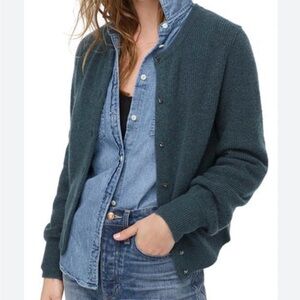 J. Crew Supersoft Bling Cardigan Shaded Spruce Green Wool Blend Size 2X NWT
